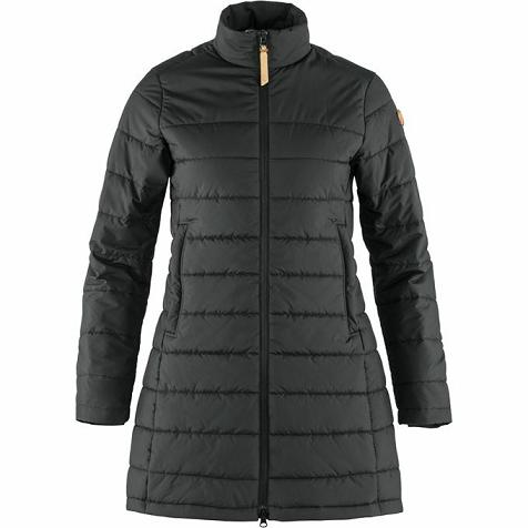 Fjallraven Kiruna Parka Budapest - Fekete Kabát Fekete CDI274015